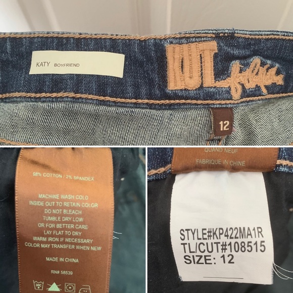 Kut from the Kloth Katy Boyfriend Distressed Jeans - Picture 8 of 8